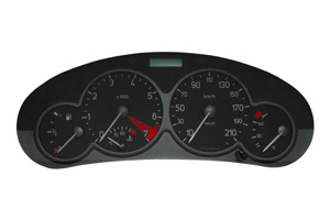 Peugeot 206 / 206 + - Reparatur der Geschwindigkeitsanzeige