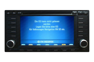 VW Eos - RNS-MFD 2 Navigation Reparatur Lesefehler